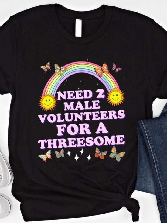 Other - Need 2 Male Volunteers For A Threesome Shirt Single Woman Dirty Humor T Shirt